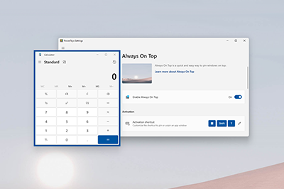 Пример работы утилиты Always On Top