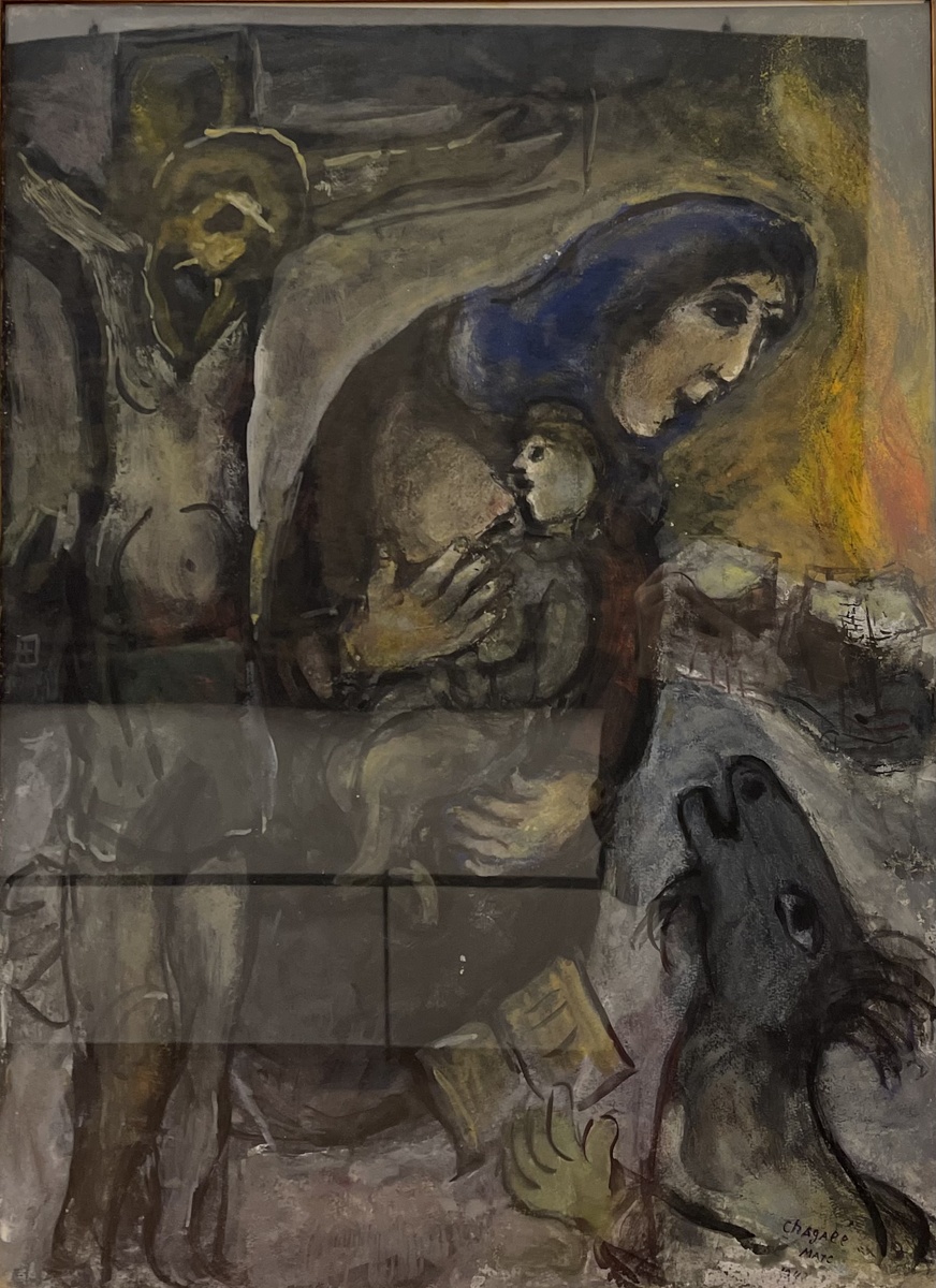 Marc Chagall. Crucifix - Between
God and the Devil, 1943 . 