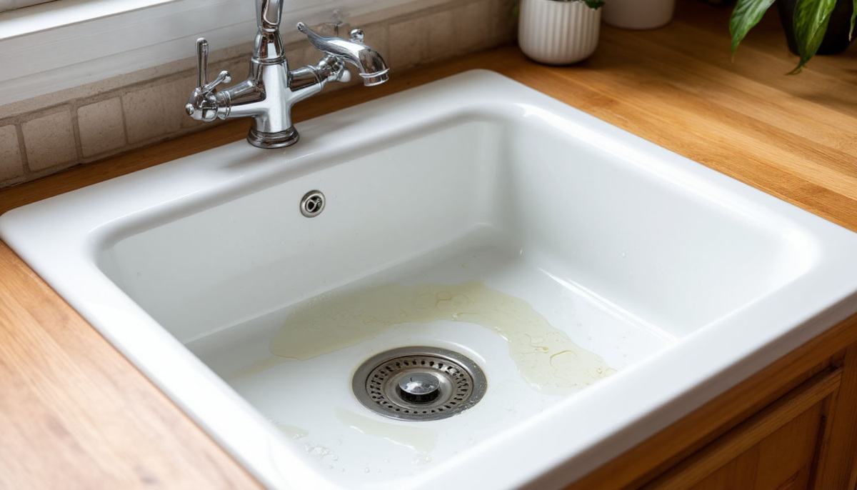    Заливаю в слив 1 стакан — и засор уносит со свистом: повторяю так долгие годы — никакой возни с вантузом