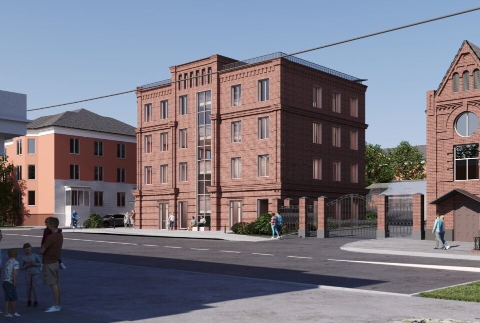    Проект гостиницы на ул. Никитина, 80 . Источник: "Альфа-Проект"