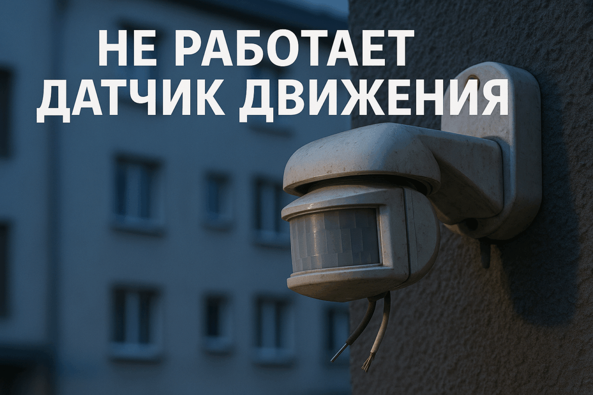    Не работает датчик движения на улице — настройка и ремонт Михаил Юрьевич