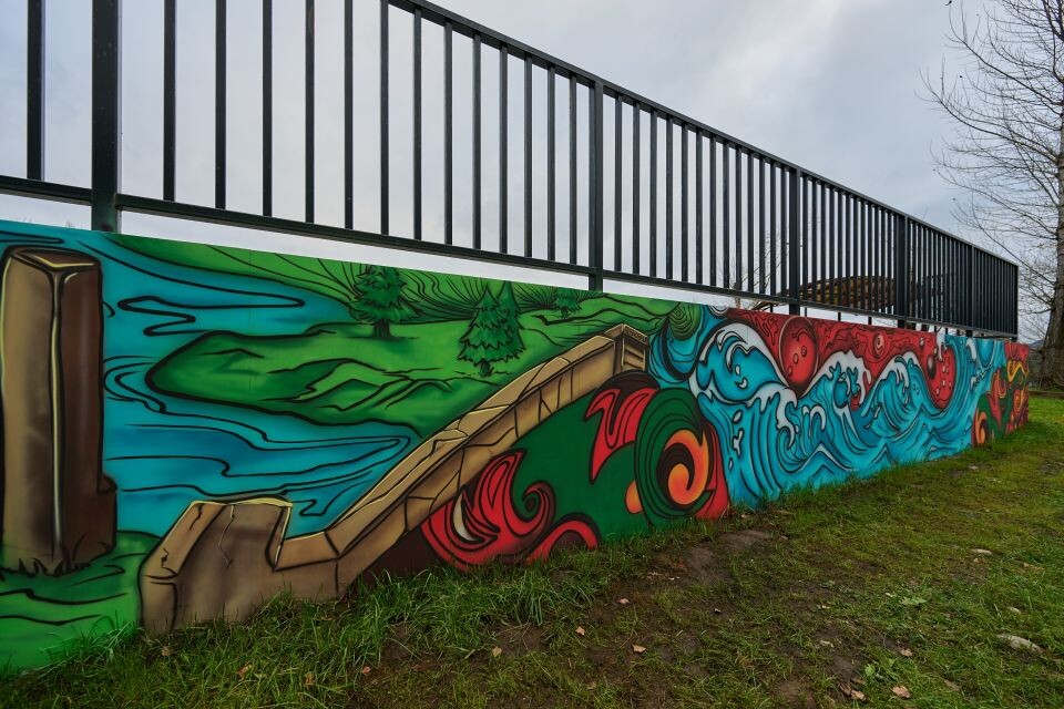    Скейт-парк в селе Манжерок. Октябрь 2025 года. Источник: Руслан Каппес/"Толк"