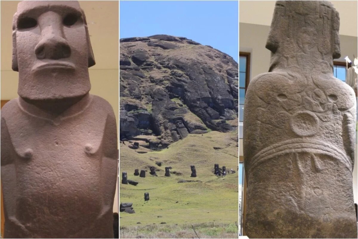    Моаи (с гав. — «статуя, истукан») — каменные монолитные статуи на острове Пасхи в Тихом океане.