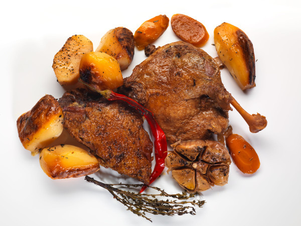 Утка в горшке