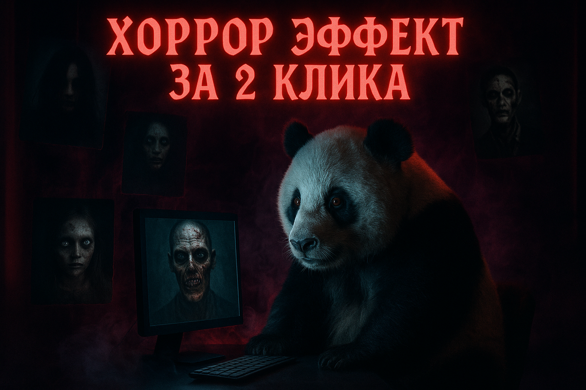    Хоррор эффект для фото с ИИ: жуткая атмосфера за 2 клика admin