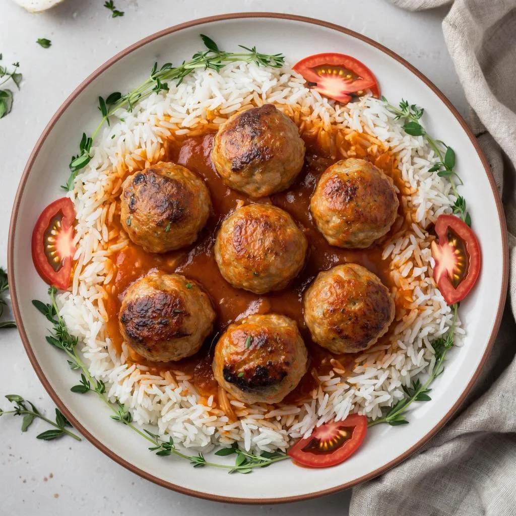 Нежнейшие тефтельки с ароматным рисом - идеальное блюдо из духовочки