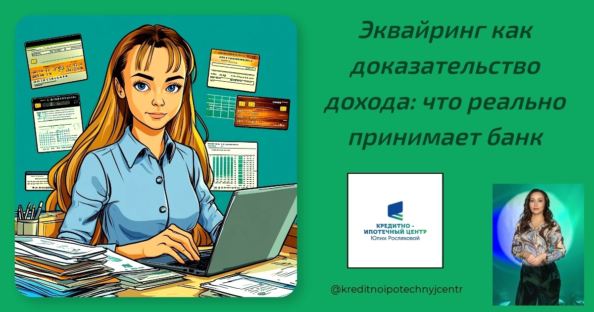    ekvayring_kak_dokazatelstvodoходa_что_реально_принимает_банк Юлия Сергеевна Рослякова