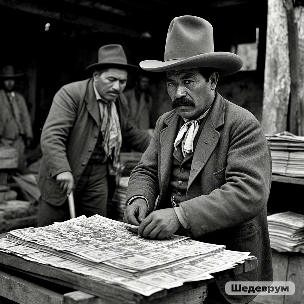 Суть финансовой реформы Панчо Вилья? Прочитайте страницы из книги "Восставшая Мексика" Джона Рида.