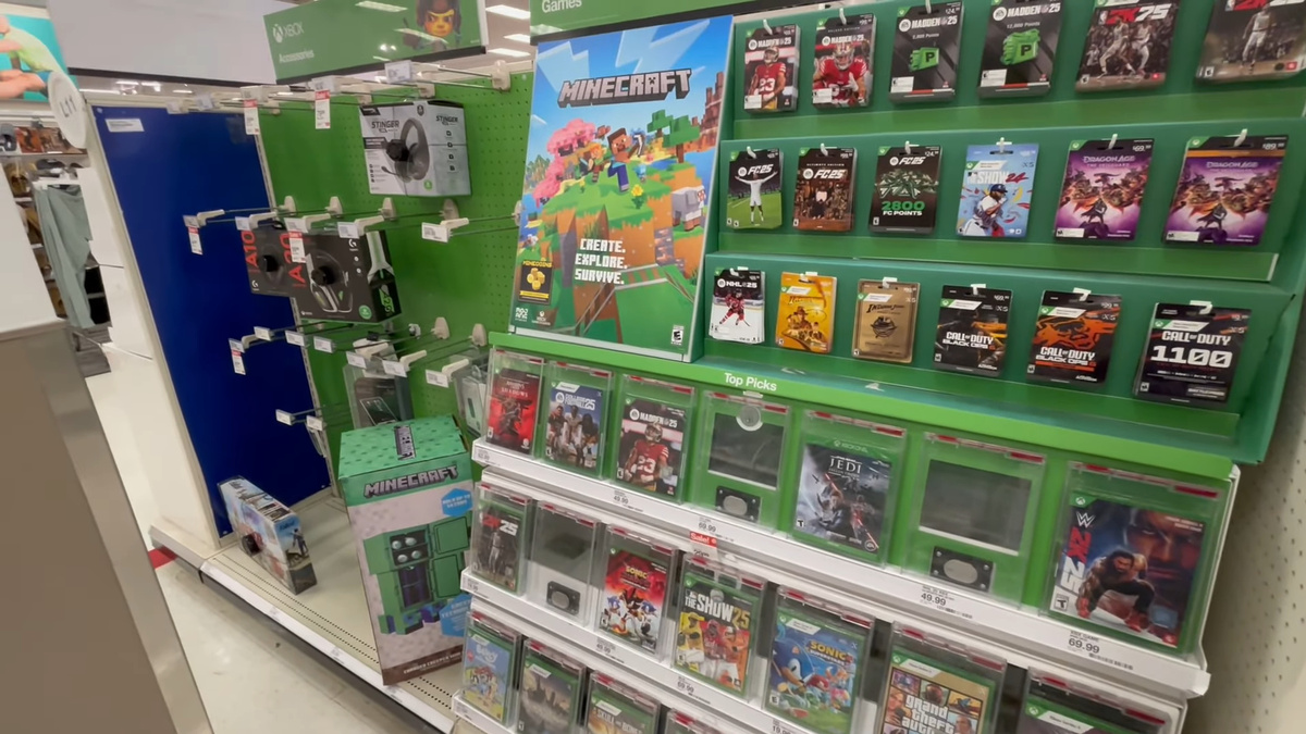 Фото: скриншот Physical Media Vault/XBOX Games @ TARGET — September 2025