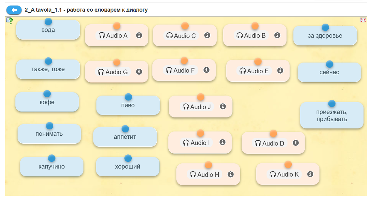 Рекомендую для начала аккуратно рассортировать карточки, двигая их по всему полю, заодно в процессе познакомитесь со словами.