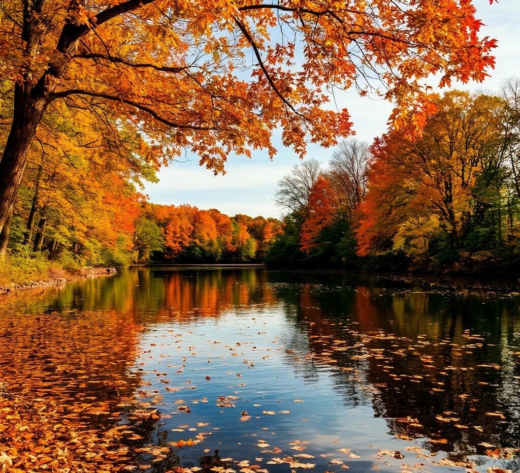 Осень на пруду.