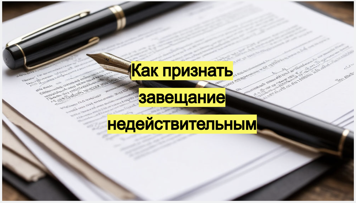 Как признать завещание недействительным