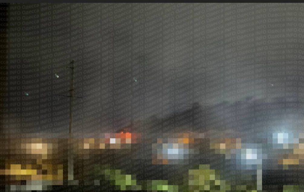   Удары по Одессе. Фото: соцсети
