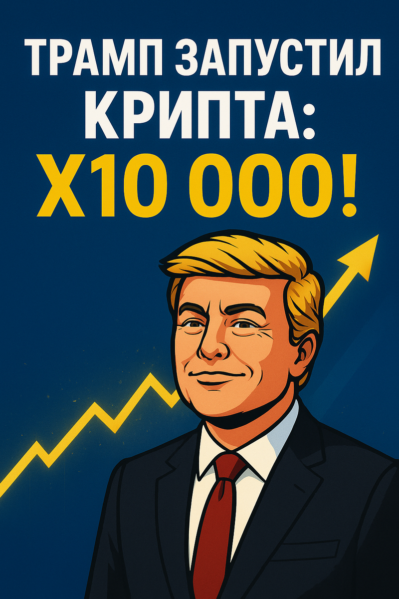 💣 ТРАМП ЗАПУСТИЛ СВОЮ КРИПТУ: $1 → $1 000 000 УЖЕ В 2025?