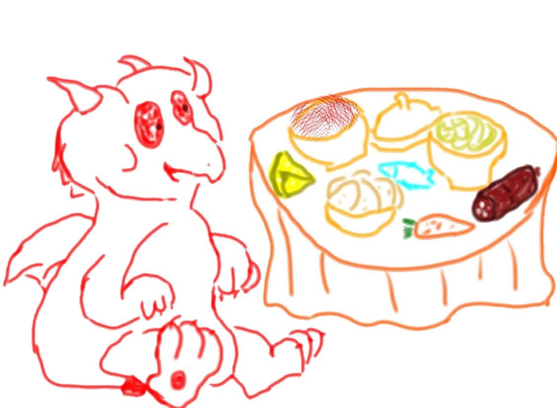 рисунки для коллажа сделаны автором