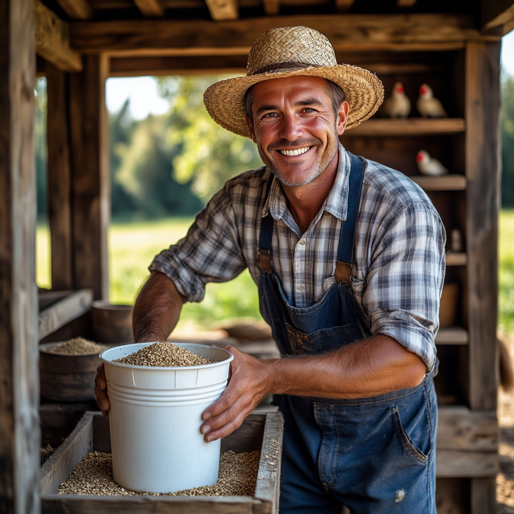 Кормим комбикормом