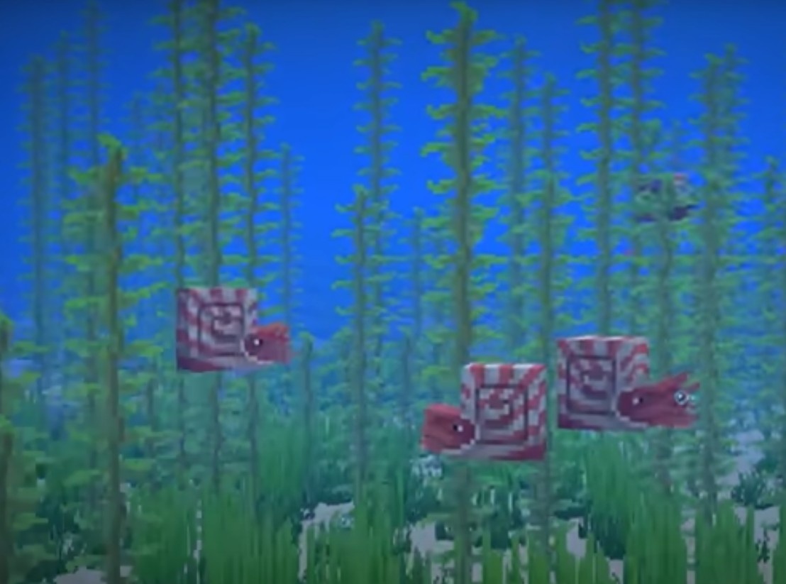 Наутилус в морском биоме | Minecraft 1.22