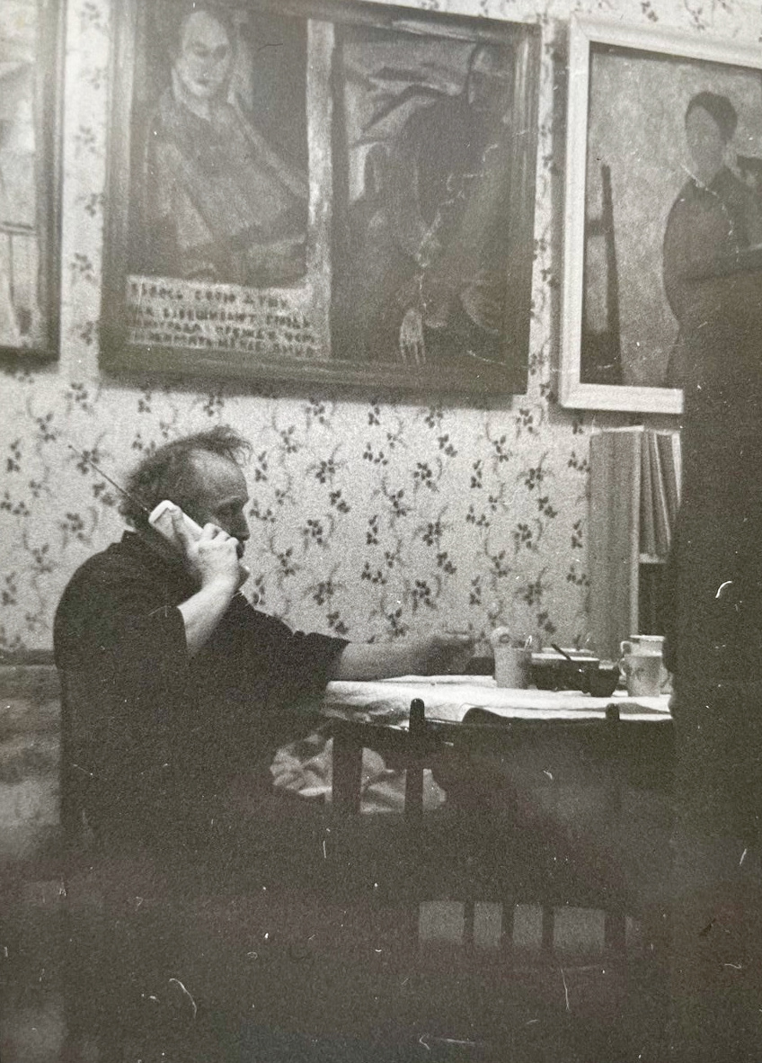 Юрий Норштейн в своей мастерской (Москва). Фото Тамары Шматенок © Пермская художественная галерея