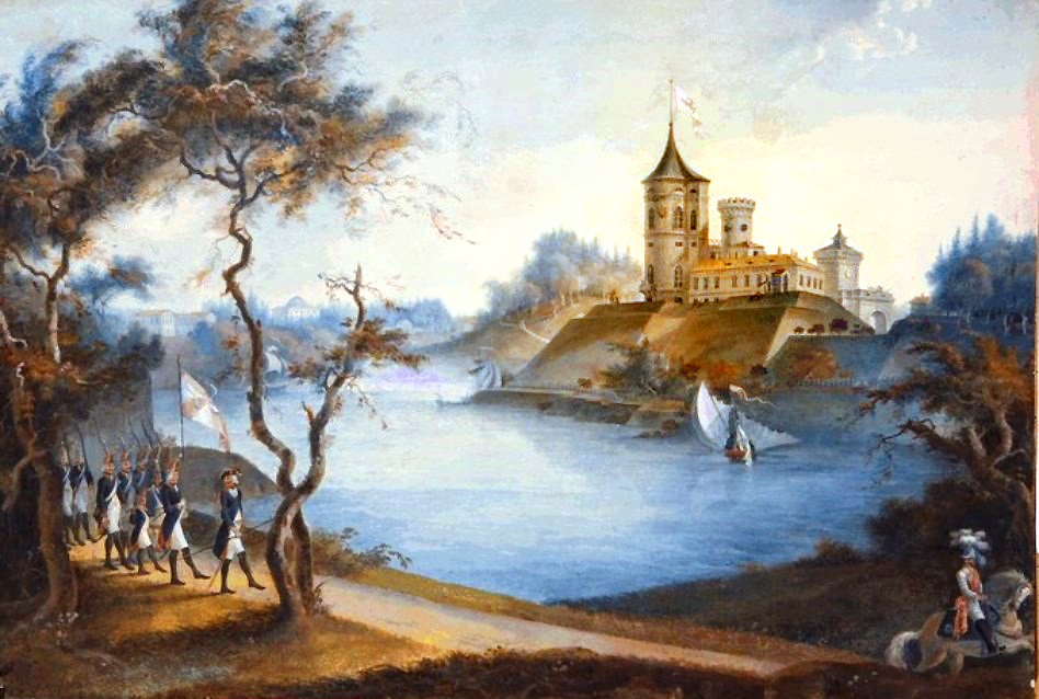 Около 1800 г. ,на месте укреплений уже построен замок БИП