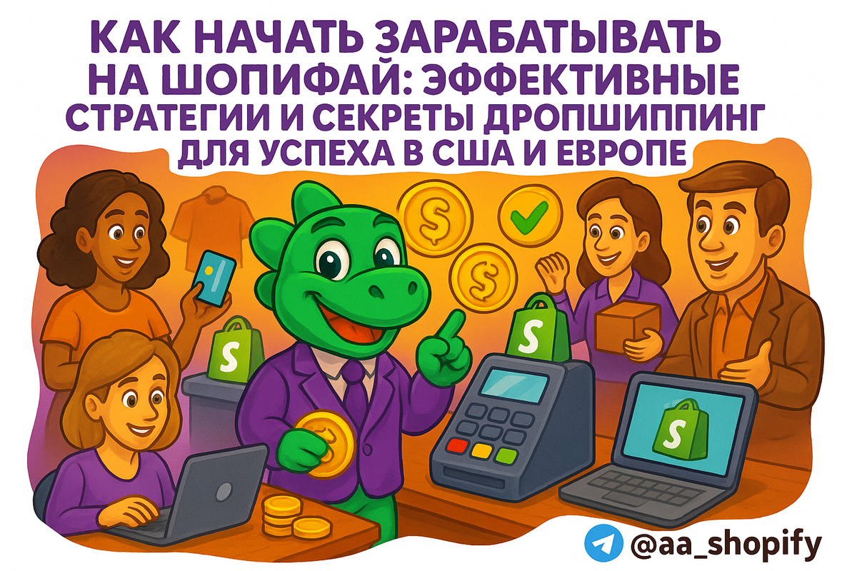    Как начать зарабатывать на Шопифай: эффективные стратегии и секреты дропшиппинга для успеха в США и Европе aa_ecom