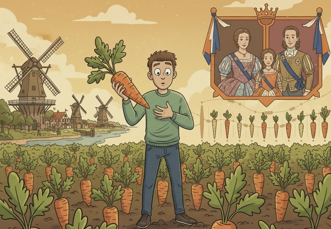 Как морковь стала оранжевой