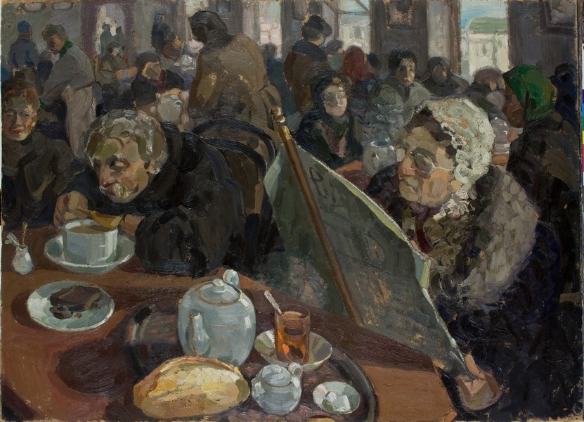 Алексей Алексеевич Репин, «В чайной», 1910 год. Из собрания Вятского художественного музея имени В.М. и А.М. Васнецовых