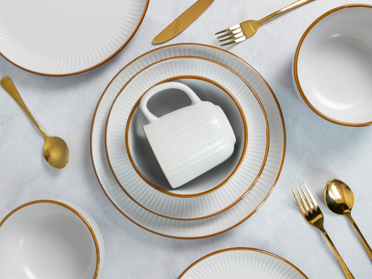 Столовый сервиз "Камилла" из керамики, бренд JEWEL