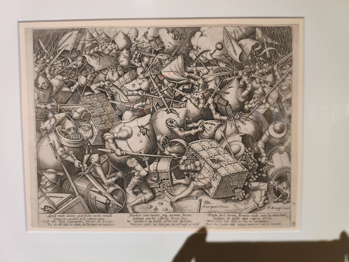 Питер ван дерт Хейден, первоисточник - то же Брейгель. Битва сундуков и копилок. За что деремся?