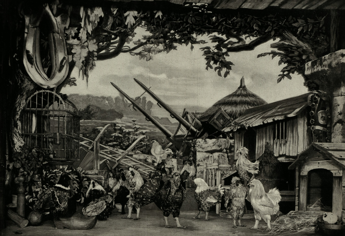 Théâtre de la Porte Saint-Martin. Acte I. Décor de M. Amable. Photo G. Larcher, 1910