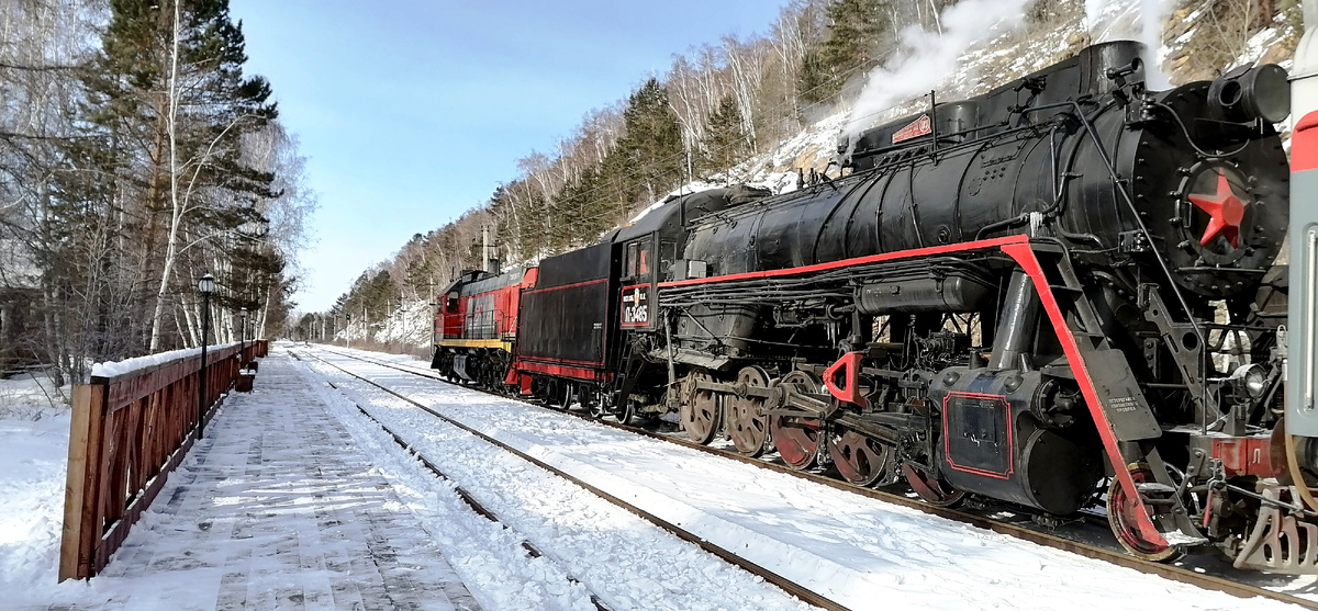 Паравоз классно дополняет атмосферу дороги (Фото: Nixe (Bearna Team))