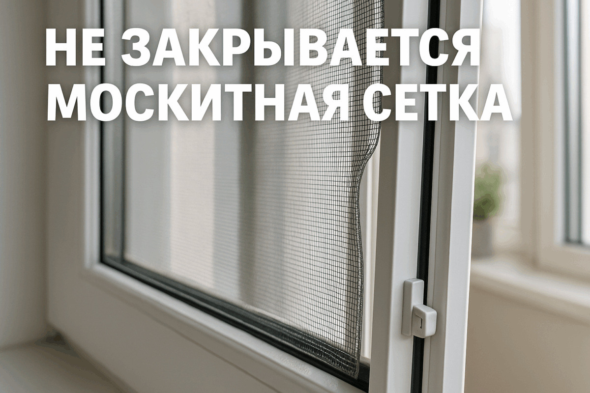   Не закрывается москитная сетка на окне — ремонт и регулировка Михаил Юрьевич