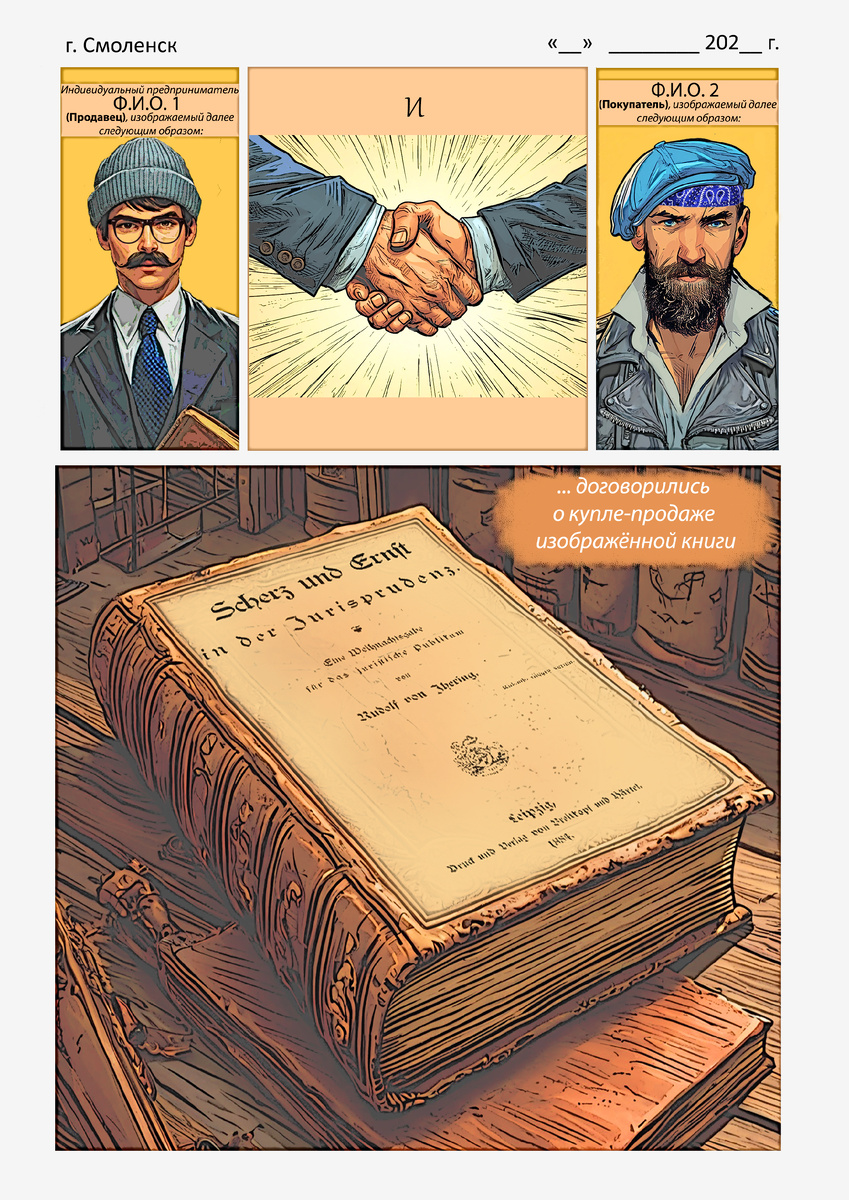 Фото комиксов, предоставленные ГАРАНТ.РУ истцом по описанному делу