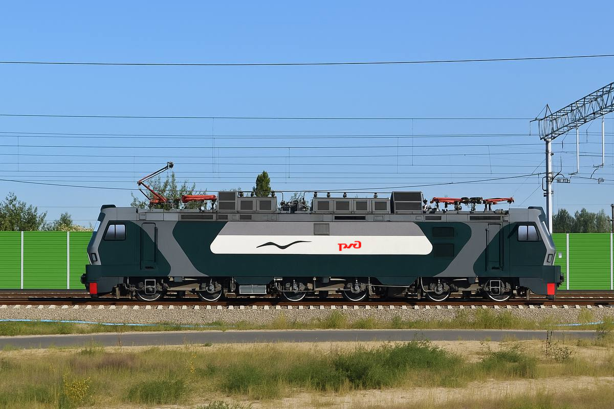 Электровоза ЭП20 в окрасе «Буревестник». Источник: TRAINS UNIVERSE 