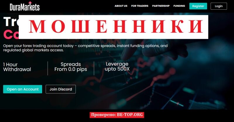 Брокер DuraMarkets отзывы: полный разбор проекта, риски для инвестора и алгоритм возврата средств
