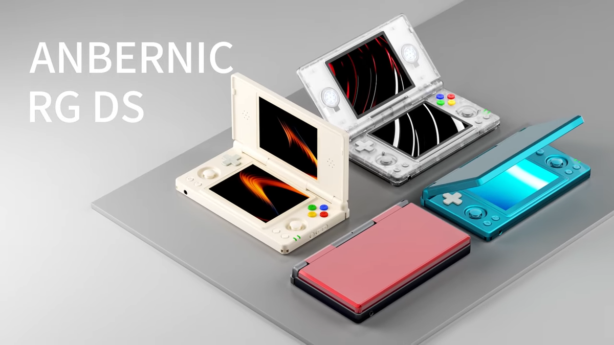    Anbernic рассекретила 100-долларовую складную «портативку» RG DS