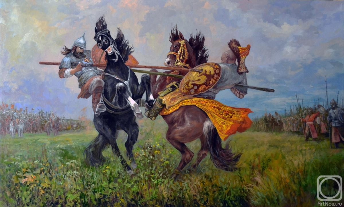 Васнецов В. "Поединок Пересвета с Челубеем" Свободный источник 