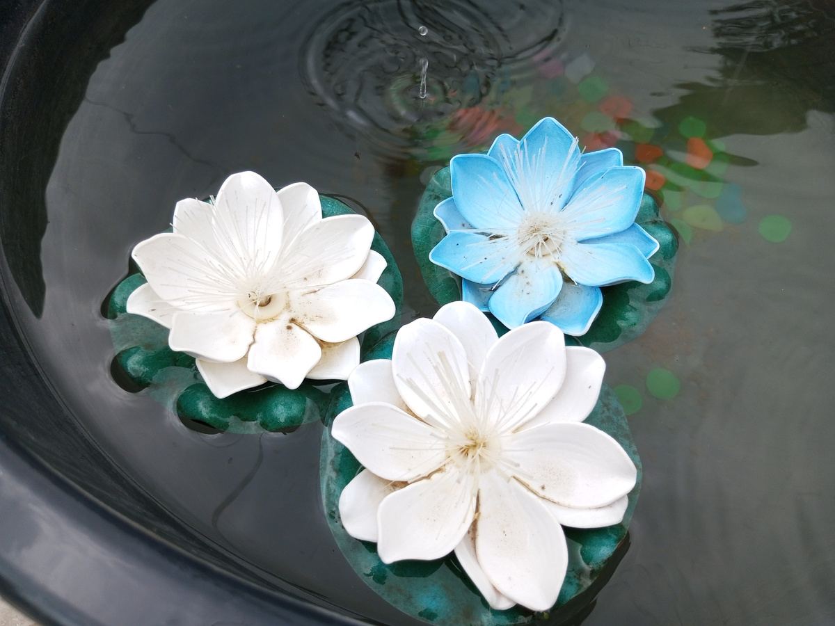 Прекрасные ненастоящие цветы. Фото автора.