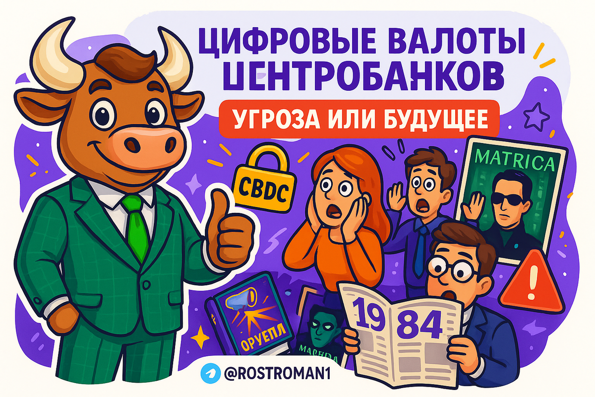   CBDC цифровые валюты: почему миллионы боятся слежки, а банки ждут революцию РоСТ | Роман о Системном Трейдинге
