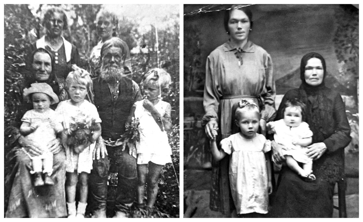 Здесь дети из семей Муницыных и Шашиных в 1920-ые годы..