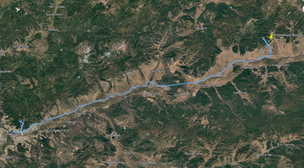 Маршрут на 26 день путешествия