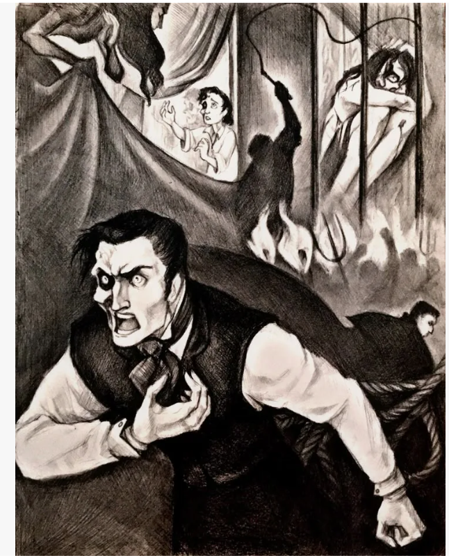 Иллюстрация к роману Гастона Леру