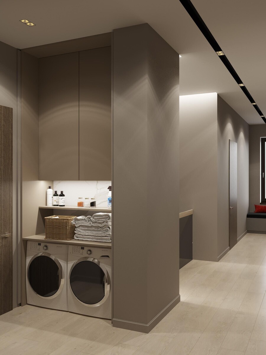 Один из примеров наших работ — реализованный дизайн-проект для дома в «Охта Парке»