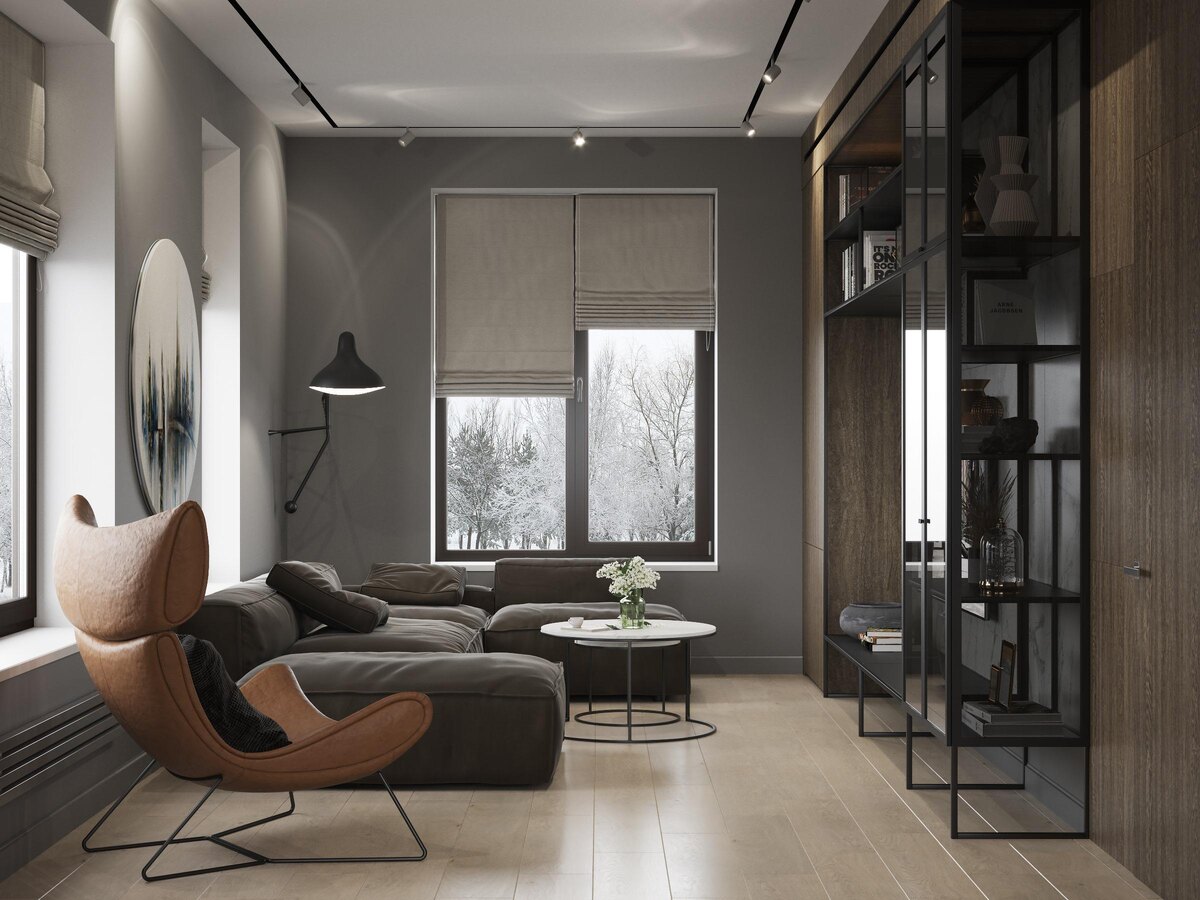 Один из примеров наших работ — реализованный дизайн-проект для дома в «Охта Парке»