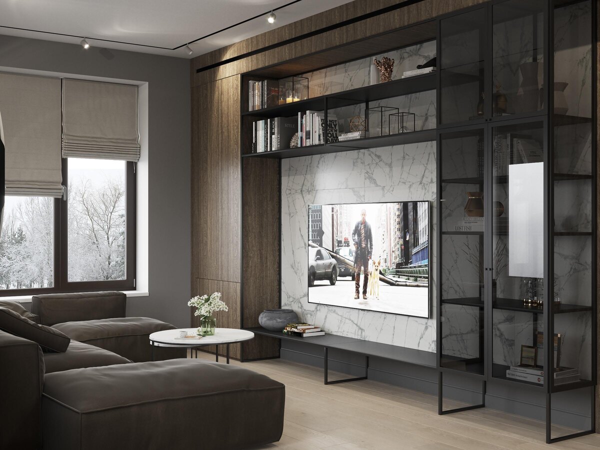 Один из примеров наших работ — реализованный дизайн-проект для дома в «Охта Парке»