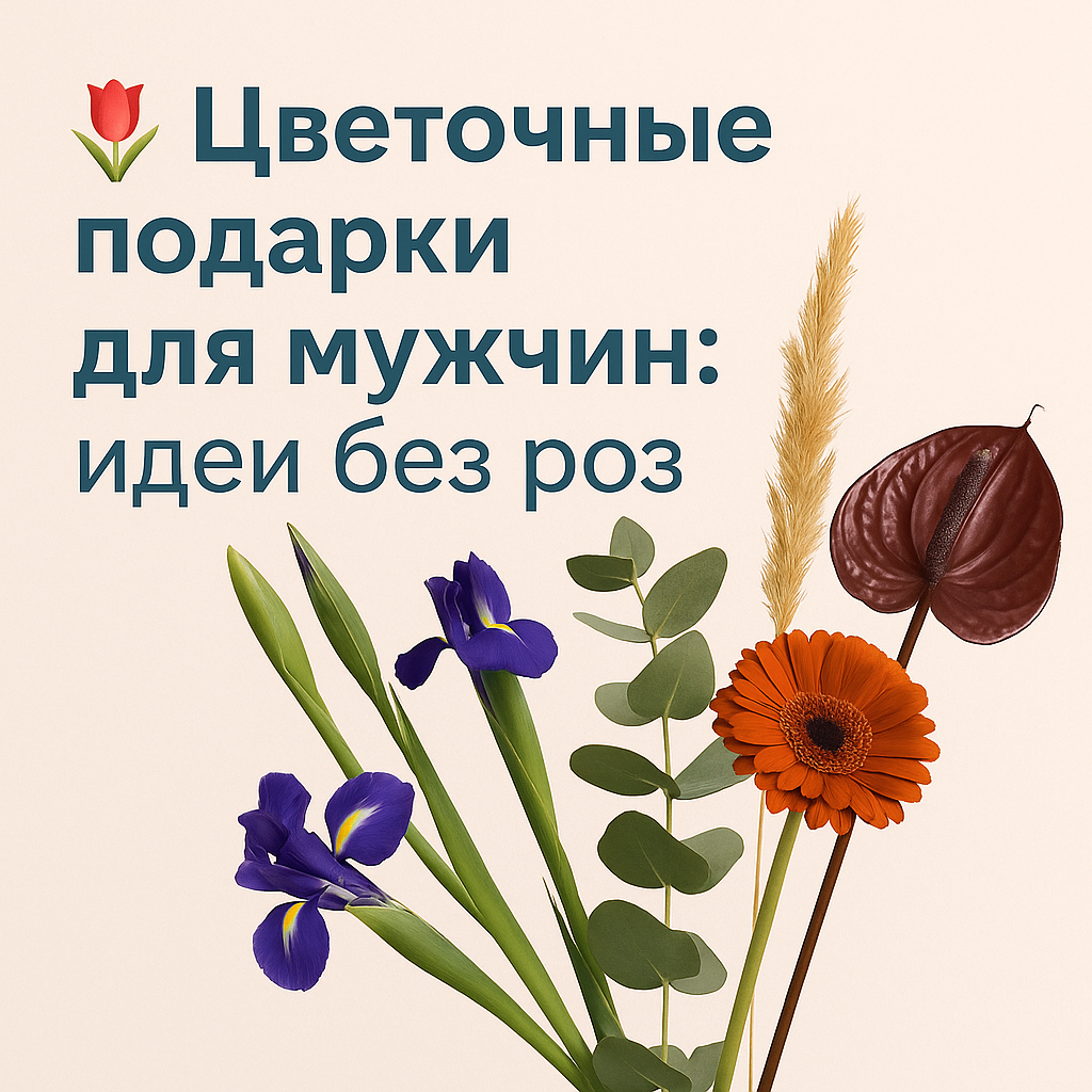 Цветочные подарки для мужчин
