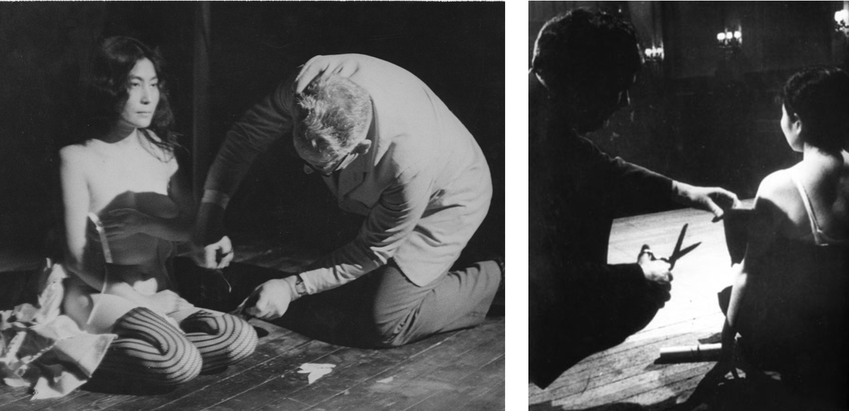Йоко Оно “Cut the piece”, 1964 г.