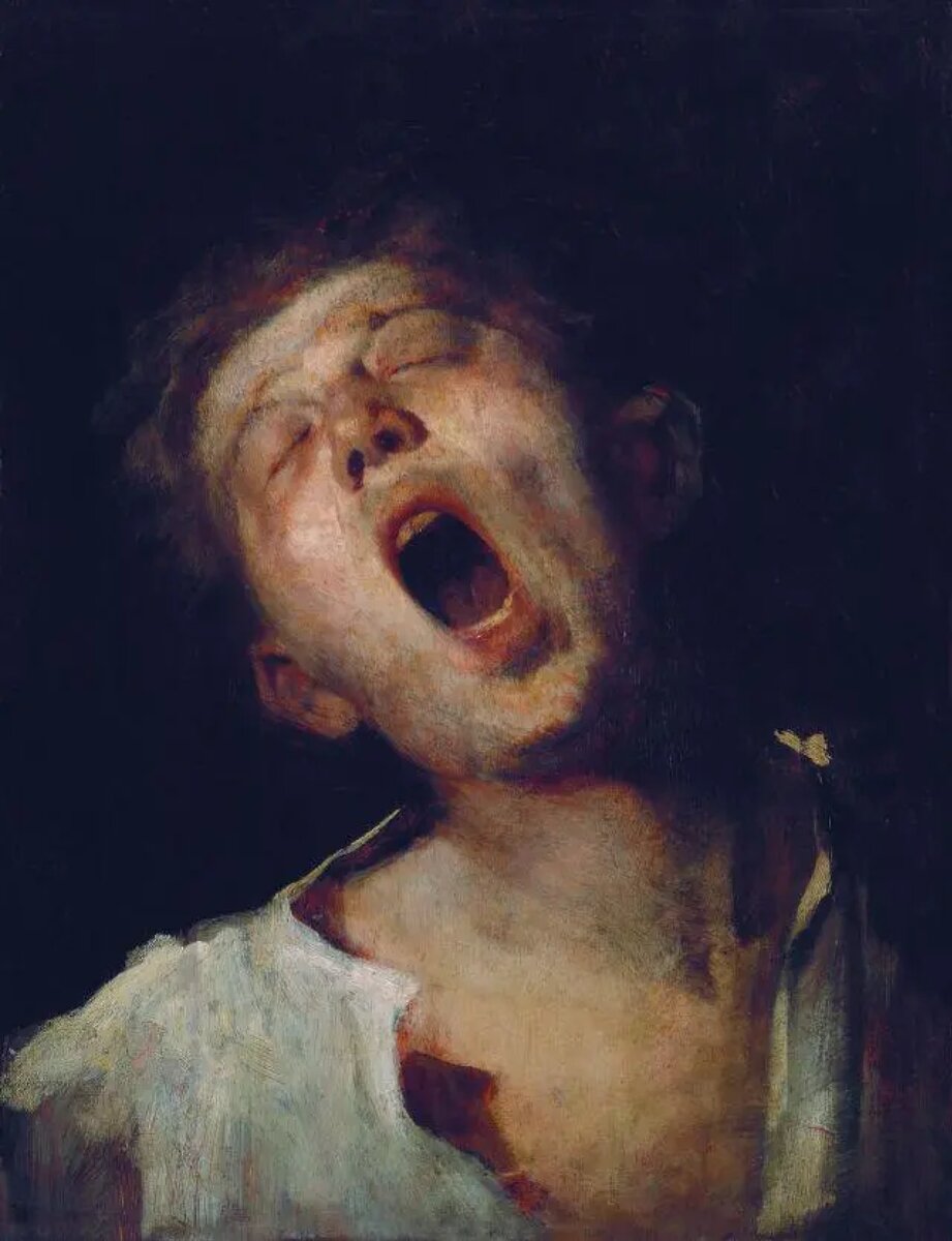 Зевающий подмастерье. 1869