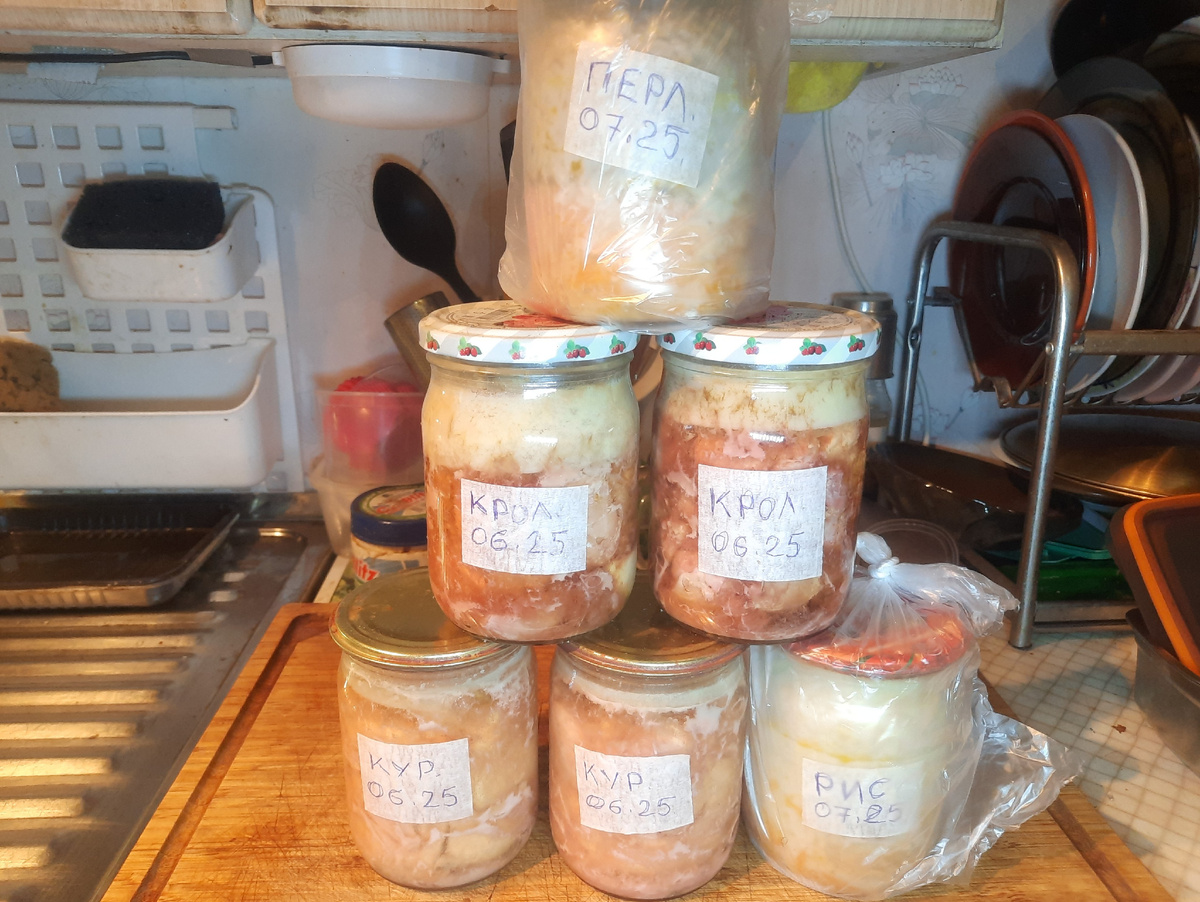 Продукты готовы к закладке в погреб