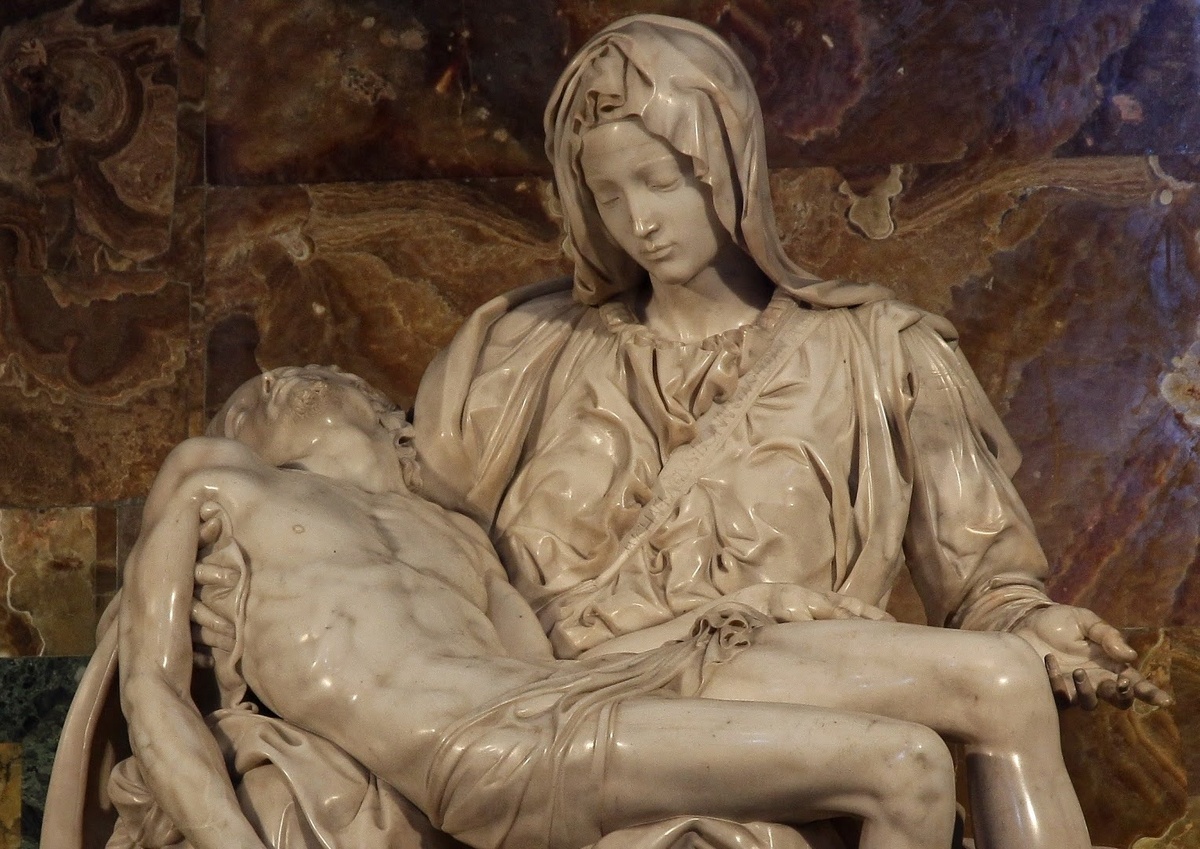 Пьета.  Фрагмент. 1497–1499