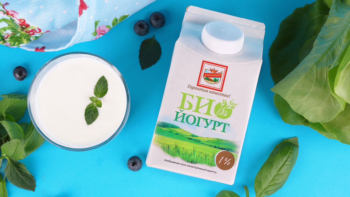 Продукт кисломолочный «Биойогурт» ТМ «ЕРМОЛИНО»